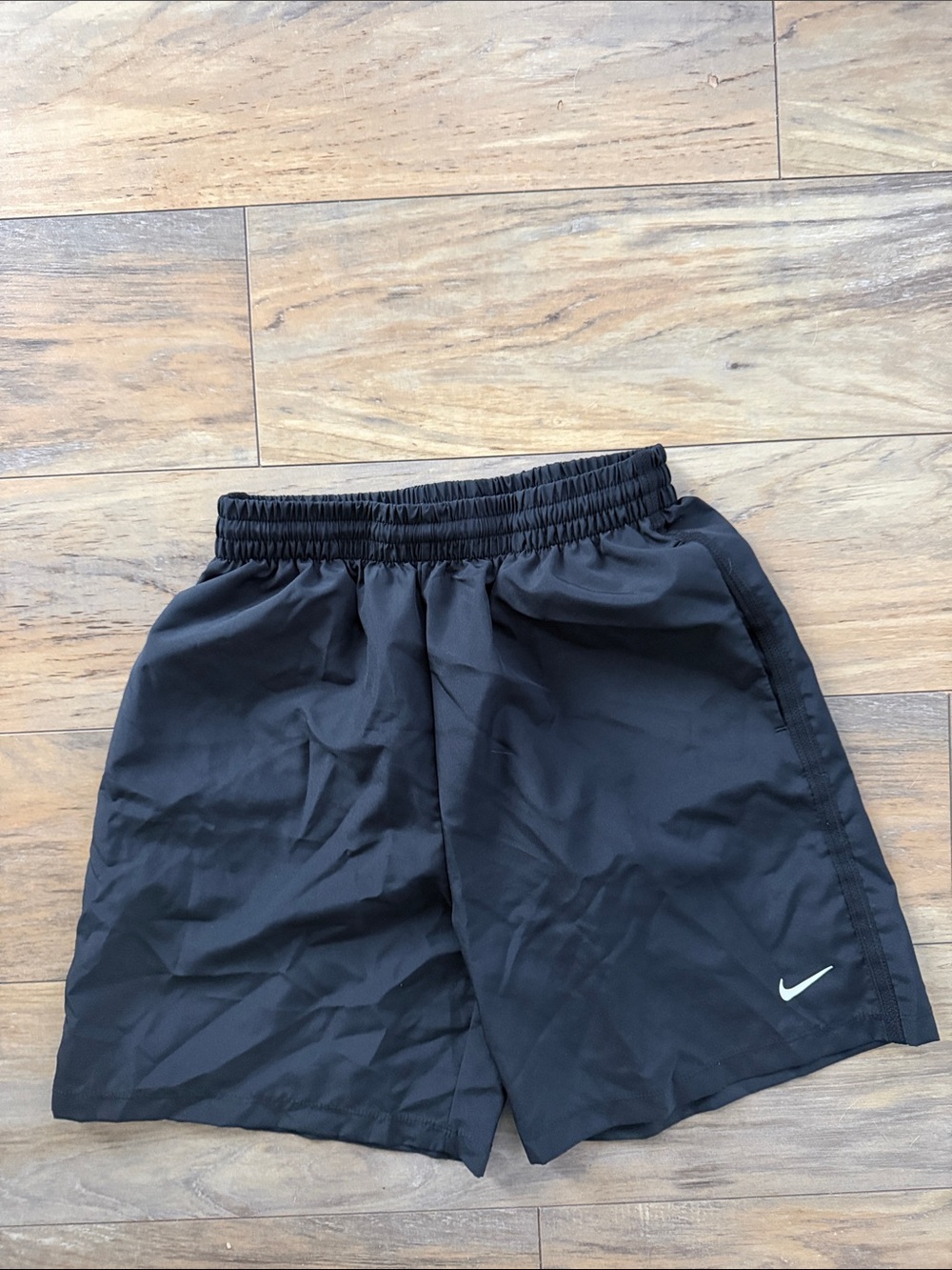 Nike Black Shorts with White Swoosh